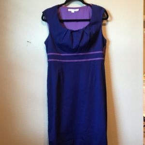 Boden Purple Sheath Dress Size 10R